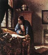 VERMEER VAN DELFT, Jan, The Geographer qr